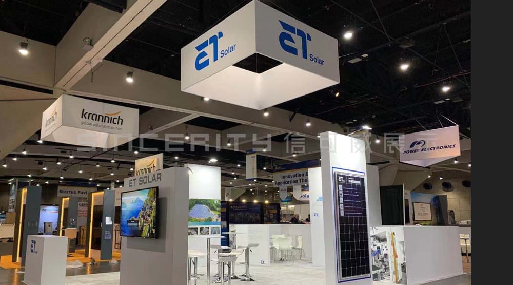 無錫博達(dá)美國電子展模塊化展臺設(shè)計現(xiàn)場圖