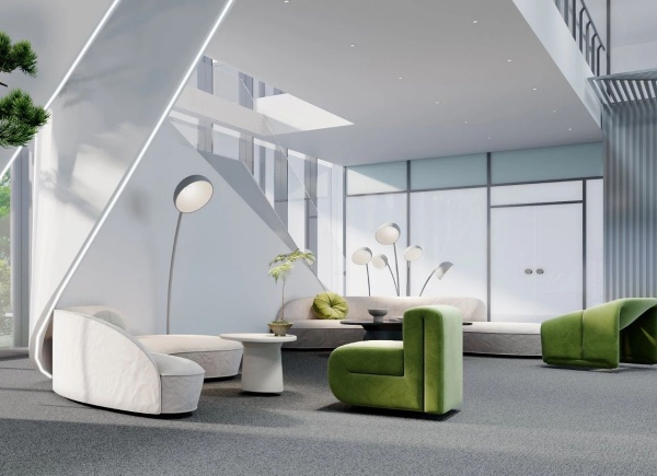 安得智聯(lián)辦公樓中庭展廳設(shè)計(jì)