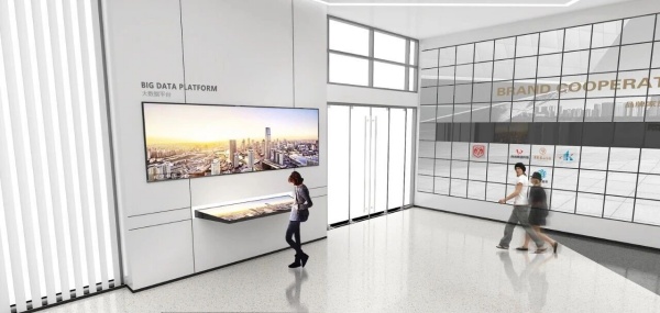 現代企業展廳效果設計以品牌基因重構空間敘事邏輯