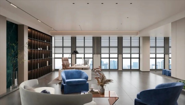 元?jiǎng)?chuàng)控股企業(yè)總部辦公室展廳設(shè)計(jì)