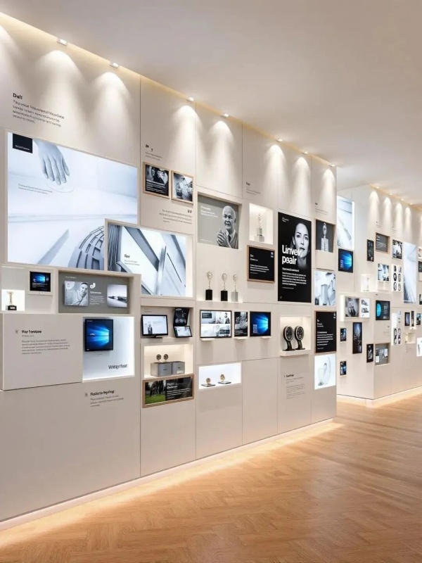 展廳設計新思路：實物展品與展墻的完美結合