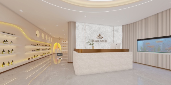 銘遠醫藥集團展廳設計分享|現代展廳，以極簡科技美學為基調，打造沉浸式的品牌體驗場景