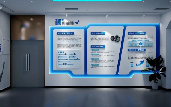 碳原子新材料企業展廳全案落地